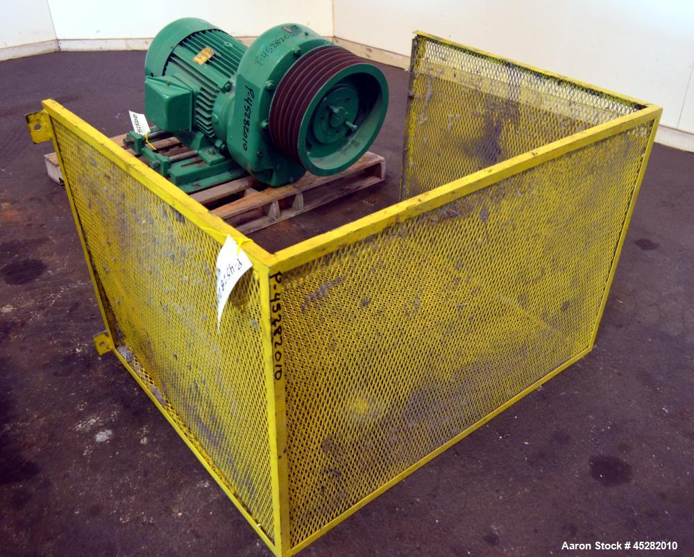Used Taylor-Stiles Rotary Cutter, Model 536, Carbon Steel. Approximate 36" width, (4) bolt on fly knives, 24-3/4" cutting diameter. Driven by a 75hp, 3/60/460 volt, 1775 rpm motor, approximate 67" lo...