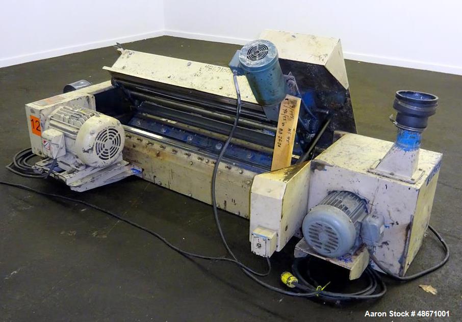 Used Wortex Granulator, Model UP-755-D, Carbon Steel.