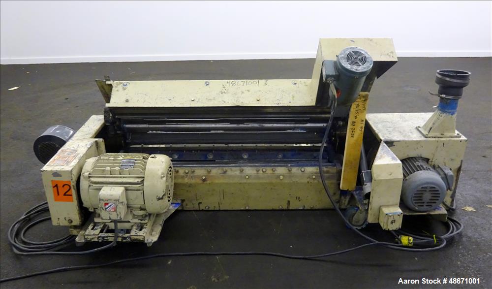 Used Wortex Granulator, Model UP-755-D, Carbon Steel.