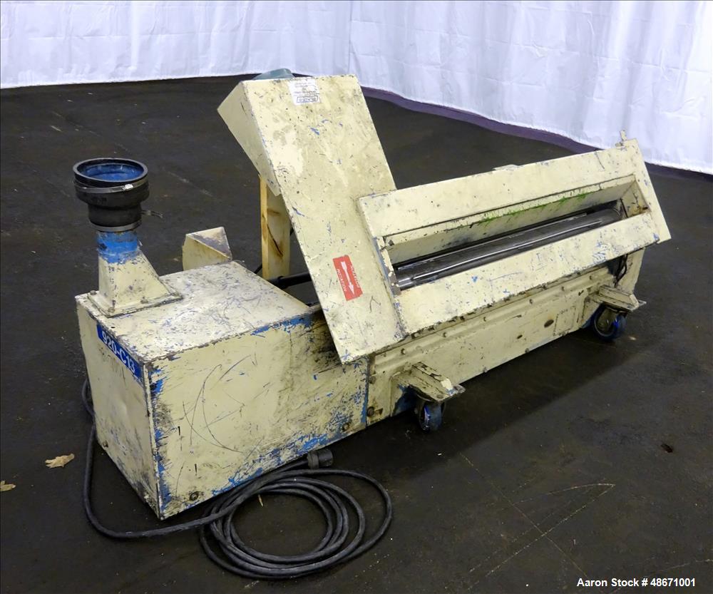 Used Wortex Granulator, Model UP-755-D, Carbon Steel.