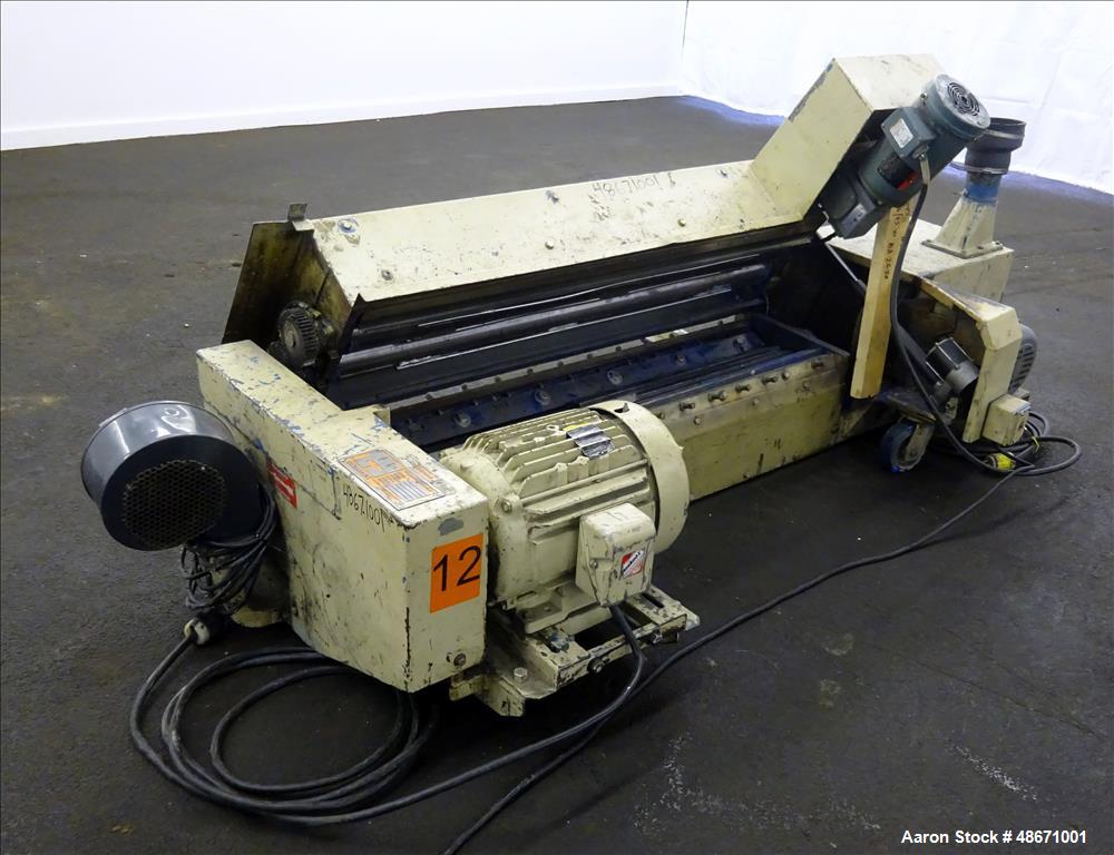 Used Wortex Granulator, Model UP-755-D, Carbon Steel.