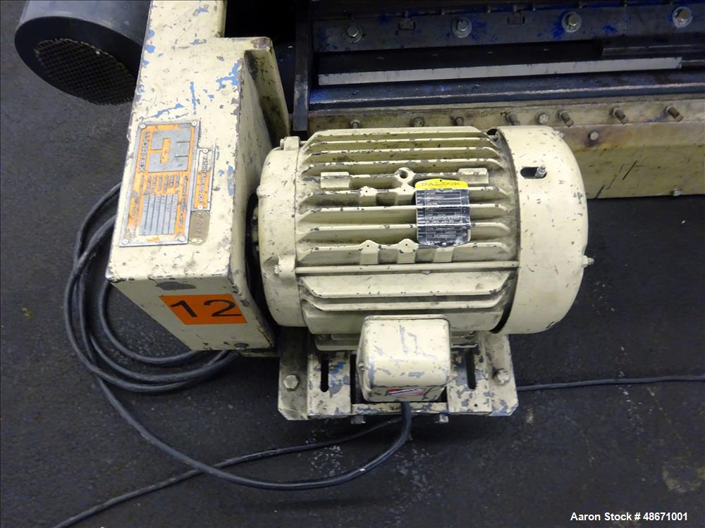 Used Wortex Granulator, Model UP-755-D, Carbon Steel.