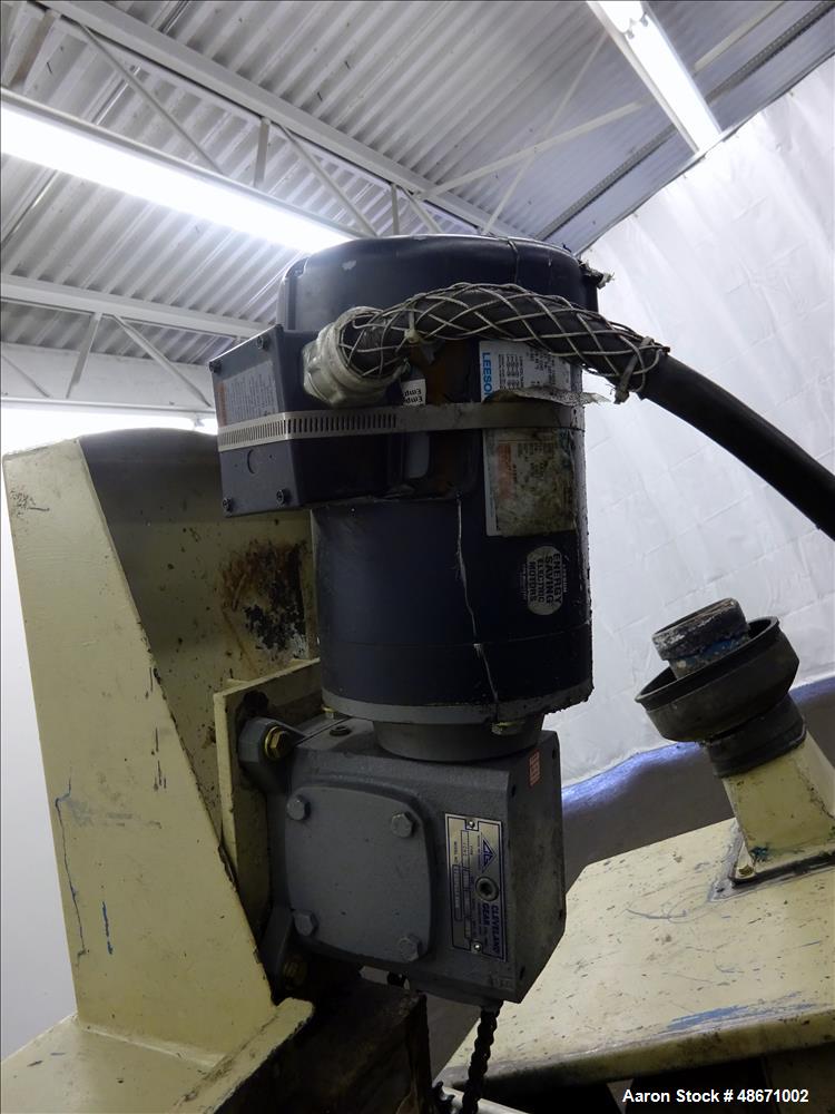 Used Wortex Granulator, Model UP-755-D, Carbon Steel.
