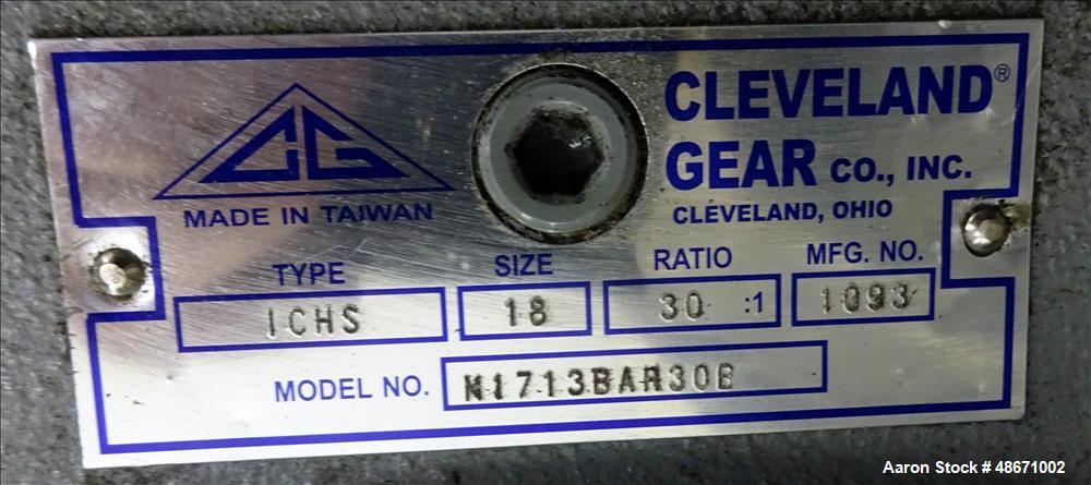 Used Wortex Granulator, Model UP-755-D, Carbon Steel.