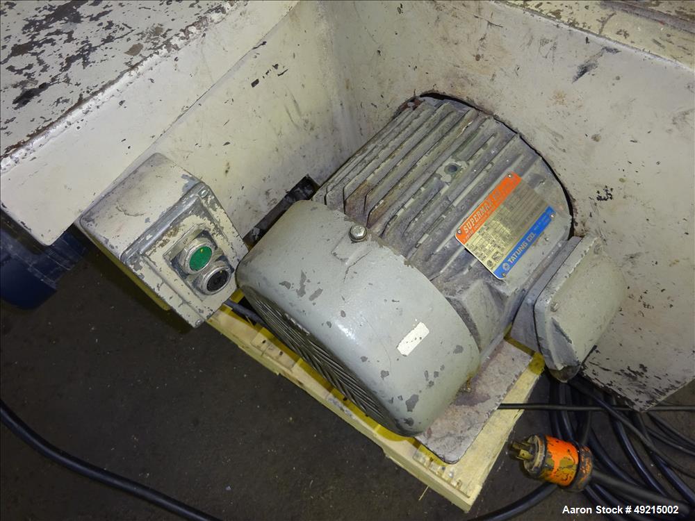 Used Wortex Granulator, Model UP-755-D, Carbon Steel.