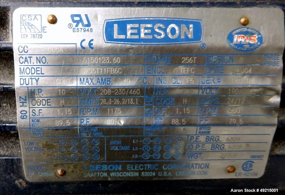 Used Wortex Granulator, Model UP-755, Carbon Steel.