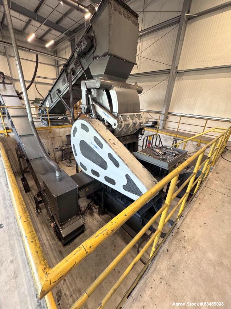 Used THM ZM 1000 Granulating System with Infeed & Discharge Conveyors – Complete Recycling Granulation Line