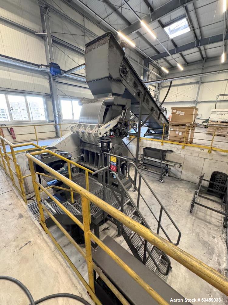 Used THM ZM 1000 Granulating System with Infeed & Discharge Conveyors – Complete Recycling Granulation Line