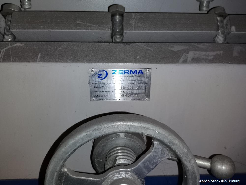 Used ZERMA GSH 500/1000 Granulator – 75 kW, Open Rotor, Plastic Recycling, 400–600 kg/hr