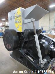 Used Rapid Granulator Model 600-90  150 HP, Rear Conveyor Infeed, 24"x36" Chamber, D2 Knives, Airveyor Discharge