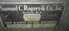 Used Samuel C. Rogers model NL-NYD knife grinder. 66