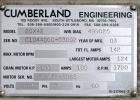 Used Cumberland Series 2000 Granulator, Model 2042, Carbon Steel.