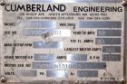 Used Cumberland Series 3200 Granulator, Model 3284, Carbon Steel. 32