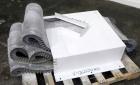 Used Cumberland Granulator, Model 37B. 21-1/4'' x 37-7/16'' Feed opening with hopper. 16’’ Diameter cutting circle, 3 rows of 2 blolt on blades, open rotor, bottom discharge. Driven by a 100hp, 3/60/...