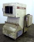 Used Cumberland Granulator, Model 585-3KN.  Approximately 20” x 14” feed opening with tilt back feed hopper. Approximately 12” diameter x 20” wide (3) bolt on blade open rotor.  Bottom discharge with...