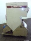 Used Cumberland Granulator, Model 585-3KN.  Approximately 20” x 14” feed opening with tilt back feed hopper. Approximately 12” diameter x 20” wide (3) bolt on blade open rotor.  Bottom discharge with...