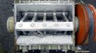 Used Cumberland Granulator, Model 585-3KN.  Approximately 20” x 14” feed opening with tilt back feed hopper. Approximately 12” diameter x 20” wide (3) bolt on blade open rotor.  Bottom discharge with...