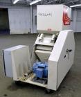 Used Cumberland Grinder, Model G1624, Carbon Steel. Approximately 16” x 24” feed opening with a manual tilt back pelican style feed hopper. 3 Bolt-on blade open rotor, (2) bed knives. Approximately 1...