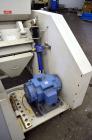 Used Cumberland Grinder, Model G1624, Carbon Steel. Approximately 16” x 24” feed opening with a manual tilt back pelican style feed hopper. 3 Bolt-on blade open rotor, (2) bed knives. Approximately 1...