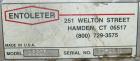 Used Entoleter Film Grinder, Model 1530F. Approximate 15