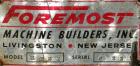 Used Foremost Grinder, Model HD2H. Approximate 14