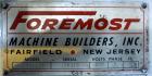 Used Foremost Machine High Shear Granulator System