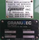 Used Granutec 1216PG-30 Plastic Granulator | 30 HP Industrial Plastic Grinder