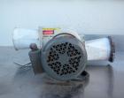 Used Kongskilde Inline Granulator, Model KG 3000 F6, Carbon Steel/Aluminum. Approximate 5’’ diameter x 8’’ wide open rotor with (6) 6-3/4’’ wide bolt on blades, (1) bed knife, approximately 3/8’’ dia...