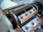 Used Kongskilde Inline Granulator, Model KG 3000 F6, Carbon Steel/Aluminum. Approximate 5’’ diameter x 8’’ wide open rotor with (6) 6-3/4’’ wide bolt on blades, (1) bed knife, approximately 3/8’’ dia...
