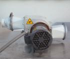 Used Kongsklide Inline Granulator, Model KG 3000 F6, Carbon Steel/Aluminum. Approximate 5’’ diameter x 8’’ wide open rotor with (6) 6-3/4’’ wide bolt on blades, (1) bed knife, approximately 3/8’’ dia...