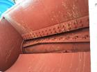 Used Lindner Granulator Model KOMET 2200, Carbon Steel. Approximate 83.2