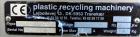 Used Stainless Steel Plastic Recycling Machinery Auger Fed Granulator, Model MG