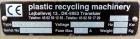 Used Stainless Steel Plastic Recycling Machinery Auger Fed Granulator, Model MG
