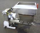Used- Stainless Steel Plastic Recycling Machinery Auger Fed Granulator, Model MG