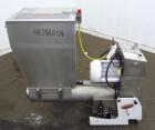 Used Carbon Steel Plastic Recycling Machinery Auger Fed Granulator, Model MGK40