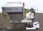 Used Stainless Steel Plastic Recycling Machinery Auger Fed Granulator, Model MG