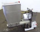 Used- Stainless Steel Plastic Recycling Machinery Auger Fed Granulator, Model MG