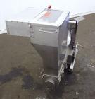 Used Stainless Steel Plastic Recycling Machinery Auger Fed Granulator, Model MG