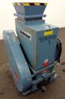 Used Nelmore Granulator, Model LP-810LS. Approximately 8” X 10” feed throat, 3 bolt-on blade closed rotor. Bolt- on pelican style feed hopper. Driven by a 3 hp, 3/60/230/460 volt, 1750 rpm gear motor...