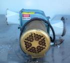 Used Precision Airconvey Inline Granulator, Model 78 FP, Carbon Steel. Approximate 5 diameter x 8 wide open rotor with (2) 6-3/4 wide bolt on blades, (1) bed knife, no bottom screen. 7 x 4 Feed and d...