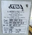 Used Tria Granulator, Carbon Steel. Approximate 20