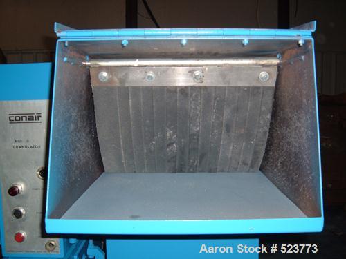 USED: Conair Hushgard model SK297601P. 14", 20" feed opening, 3 knifeopen rotor having two bed knives. Unit includes a 3/8" screen. Drivenby a 20 hp, 3/480 volt, 25 amp motor. Includes startr for bot...