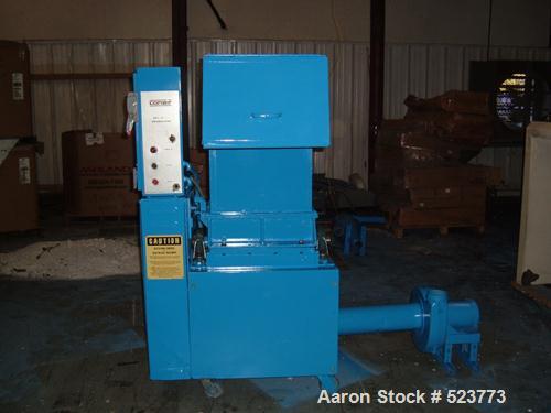 USED: Conair Hushgard model SK297601P. 14", 20" feed opening, 3 knifeopen rotor having two bed knives. Unit includes a 3/8" screen. Drivenby a 20 hp, 3/480 volt, 25 amp motor. Includes startr for bot...