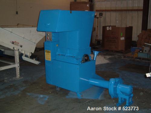 USED: Conair Hushgard model SK297601P. 14", 20" feed opening, 3 knifeopen rotor having two bed knives. Unit includes a 3/8" screen. Drivenby a 20 hp, 3/480 volt, 25 amp motor. Includes startr for bot...