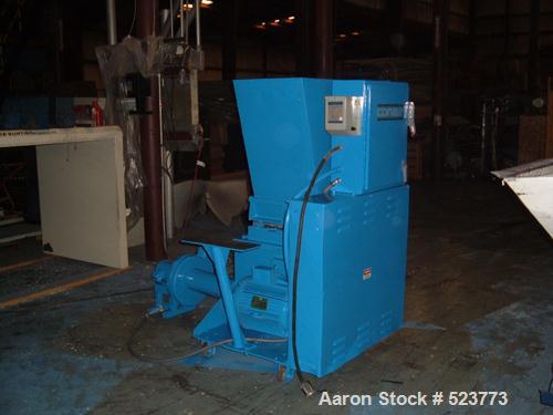 USED: Conair Hushgard model SK297601P. 14", 20" feed opening, 3 knifeopen rotor having two bed knives. Unit includes a 3/8" screen. Drivenby a 20 hp, 3/480 volt, 25 amp motor. Includes startr for bot...