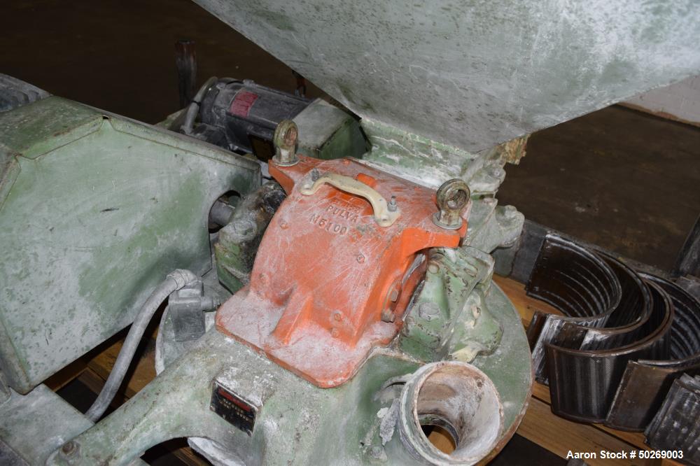 Used Mikro Pulverizer Hammer Mill, Model 2DH, Carbon Steel.