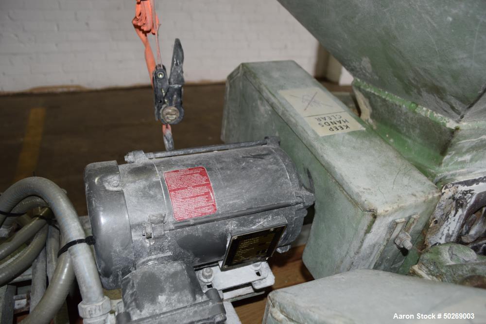 Used Mikro Pulverizer Hammer Mill, Model 2DH, Carbon Steel.