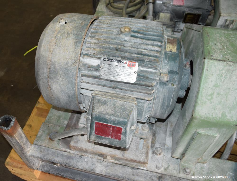 Used Mikro Pulverizer Hammer Mill, Model 2DH, Carbon Steel.