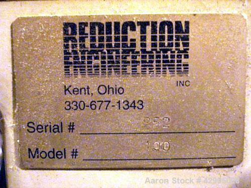 Used Reduction Engineering Grinding System Consisting Of: Model REC 100 Reduction Engineering mill, 60 hp, 480 volt, Reduction Engineering vacuum loader model PF3, 2.5 hp blower with Selectronics 4+ ...