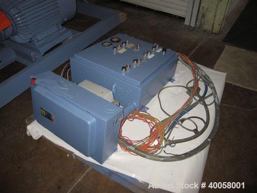 Used Pallmann Attrition/Impact Turbo Mill, Model PP6, Carbon Steel. Approximate 600mm diameter grinding chamber, 26 cubic meter per minute air displacement. Designed for pulverizing, fiberizing, crus...